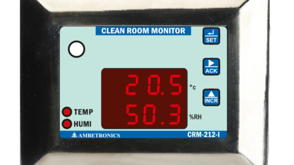 Monitoring System; Cleanroom, Ambient Temperature and Humidity,  SensoScientific®
