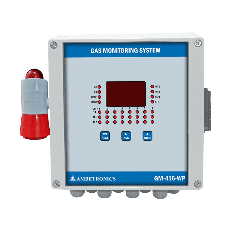 8 channel gas monitor with Modbus rs-485 facilty, reliable and efficient, Gas Monitor