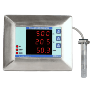 Clean Room Monitor for Differential Pressure, Temperature & Humidity Indication -Remote Sensor, Temperature and Humidity Manager