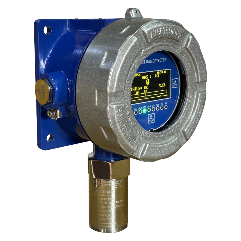 fixed gas detector, SIL 2 certified, ATEX/IECEx certified, OLED display, gas leak detector, isolated 4-20mA output